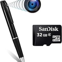 TECHNOVIEW Wired 32GB Inbuilt Memory Full HD Camera 1080P Indoor Video Audio Recording Pen Portable Pocket Security Camera for Home Office Meetings Surveillance-6