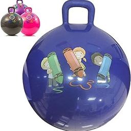 Storio Inflatable Hopper Ball for Kids (Hip-Pity Hop Ball, Hopping Ball, Bouncy Ball with Handles, Sit & Bounce, Kangaroo Bouncer, Jumping Ball),Multicolor-image-45