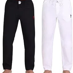 u.s. polo assn. Men Mid Rise Comfort Fit Solid Cotton I690 Casual Style Lounge Pants - Pack of 2-picture-9