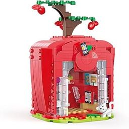 TOYSMAX 285 PCS Applee Digital Store Building Blocks Set – Fruit Street Series DIY Construction Toy for Kids Ages 6+ | Creative Mini Shop Model with Accessories-image-26
