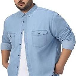 Men's Full Sleeve Regular Fit Casual Denim Shirt-image-79