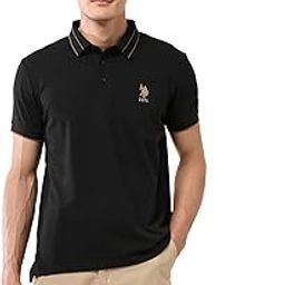 U.s.Polo Association Men's Slim fit Modern Monochrome Polo Shirt-image-99