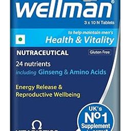 Wellman Multivitamin Tablets for Men - 21 Nutrients - Boost Immunity,Support Reproductive Health & Energy Levels - Gluten-Free,Vegetarian - 30 Tablets, 60 grams-22