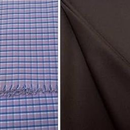 Pri & Su CottLinn Combo fo Giza Cotton Checkered Shirt 600022 & Trouser 90025-image-35