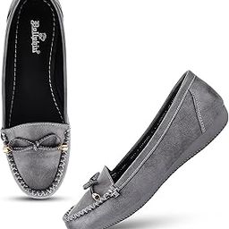 Women Grey Penny Loafers | Driving Moccasins-image-3
