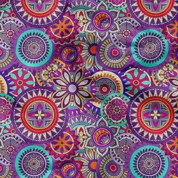 Soimoi, Waterproof Taffeta Fabric, 58-Inch, Purple- Geometric Print Outdoor Home Furnishing Material, Perfect for Shower Curtains, Cushion Covers, Tablecloths, and Furniture Covers-image-45