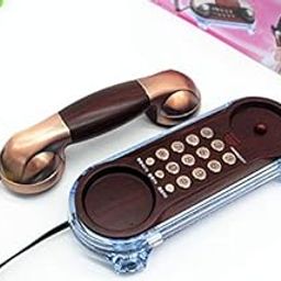 FAYBY Wall-mounted KX-T777 Ringer LED Indication Corded Landline Intercom Receiver Retro Landline Telephone for Office, Home (Colour May Very)-17