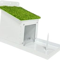 Iron Squirrel Feeder Stable Squirrels Feeding Box for Fence Backyard Outside-image-39