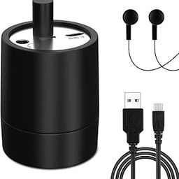 Spy Ear, Wall Sound, Wiretap Device, Audio Listening Amplifier, Bug Wall Listening Device Suitable for Wood, Wall, Door, Window, Steel Plate and Other Items-Black-image-55