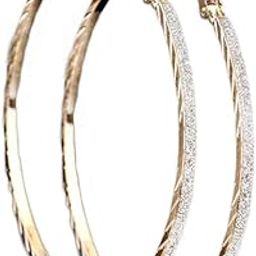 Earrings for Women and Girls | Fashion Hoop Earring | Western Big Hoop Earrings | Accessories Jewellery for Women | Birthday Gift for Girls and Women Anniversary Gift for Wife-27