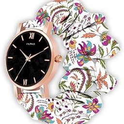 Exlusive White Bloomtide Scrunchie Watch for Girls & Women | Febric Ribbon Watches, Fairy & Rose Watches-image-46