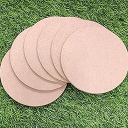 Kavya Craft Present Round MDF Boards for Art and Craft 4 inch - 5mm Pine Wood Board Unfinished Round MDF Cutouts for Art and Craft for Resin Art, Mandala Art, Pyrography, Painting (10)-image-51