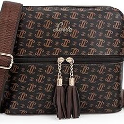 Women's Mono LL Tilly Monogram Print Cross Body Dome Sling Bag | Ladies Purse Handbag | Gift for Women-image-43