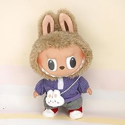 VELURA Plush Doll Clothes Set Dress up for Little Girls Movie Doll Clothes Purple Knit PulloverOptional Package|Dolls & Bears-image-71