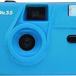 Reusable Kodak M35 35mm Film Camera, Fixed-Focus and Wide Angle, Build in Flash and Compatible with 35mm Color Negative or B/W Film (Film and AAA Battery NOT Included) by Corex (Cerulean Blue)-picture-31