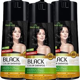 Herbishh Hair Color Shampoo (Black, 400ml) Set of 3 + Argan Keratin Hair Mask (150gm) – No PPD & Ammonia Hair & Beard Dye for Women & Men | Deep Conditioning Hair Mask for Dry, Frizzy, Damaged Hair-11