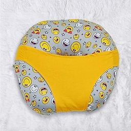 KRADYL KROFT 5in1 Baby Feeding Pillow with 100% Cotton Removable Cover | Breastfeeding Pillow | Nursing Pillow with Belt and Hoop (Smiley)-image-53