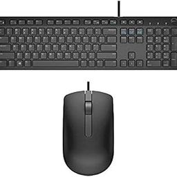 Dell USB Wired Keyboard and Mouse Set (Black) KB216+MS116-12