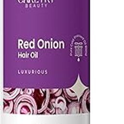 Caretry Beauty Red Onion Hair Oil | Hair Fall Control Growth and Scalp Nourishment | With Black Seed, Coconut & Argan Oils | Sulphate-Free | For Men and Women 150ml-53
