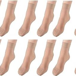 Ultra-Thin Transparent Nylon Summer Socks/Stocking Socks for Ladies/Women/Girl's (Ankle Length Socks) -Net solid plain socks for Womens/Girls/Mens & Boys indoor outdoor Socks-15