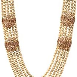 Handmade Pearl Stone & Studded AD(American Diamond) Necklace Jewellery For Men/Groom For Wedding(Dhula Mala/Kantha Haar) Or Special Occasions.(7918)-picture-12