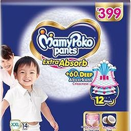 MamyPoko Pants Extra Absorb Baby Diapers, XX- Large (XXL), 14 Count, 15-25 kg-15