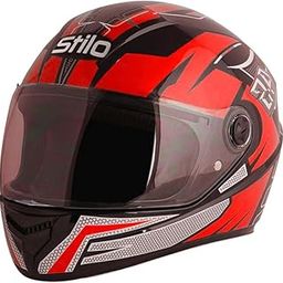 Sage Square Proud 45 Full Face G1 Graphic Helmet (ISI Certified) Clear Visor, High Standard Safety, Enhanced Design, Extra Comfort (Black Glossy - Red) (Medium)-25