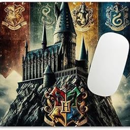 Gift Export Hub Mouse Pad for Laptop Desktop PC Gaming Mousepads Rubber Base with Anti-Skid Smooth Surface (22 cm x 18 cm) Harry Potter – Elder Wand & Lightning Scar Design-27-32