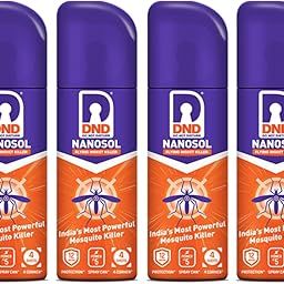 DND Nanosol Flying Insect Killer | Mosquito Repellent Aerosol Spray | Instant Kill Action | 12 hrs Protection | Pack of 4-32g (50ml) Each-24