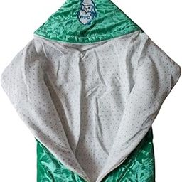 Newborn Baby Hooded Wrapper & Sleeping Bag with Zip | Baby Blanket & Bath Towel Combo for 0–6 Months | Soft & Multipurpose | Unisex | Pack of 1-image-16