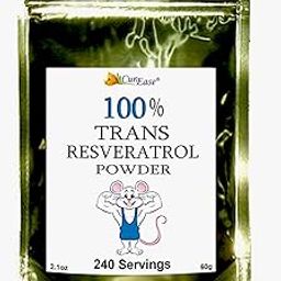 CurEase 99.5% Pure Trans Resveratrol Powder 120 Servings (60 Grams) 250mg Per Servings-image-2