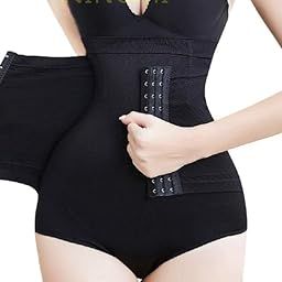 Azortee Elastic Breast-Chest Compression Wrap Belt for Women with Front Hook Women Posture Corrector Chest Support Lifter Tops.(Multi color pack of 1) (L, Black)-image-87