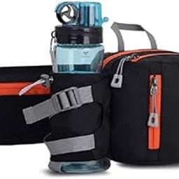 TOURTIER Outdoor Multi-Functional Waist Bag with Water Bottle Holder, Running Waist Belt Pack for Jogging Cycling Riding Camping Hiking Sports-30
