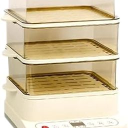 24L Electric Multifunctional Steamer Three Layer High Capcity with Appointment & Timer, Digital Steamer for Fast Simultaneous Cooking, 800W Heating, Auto Shutoff & Boil Dry Protection.-picture-0