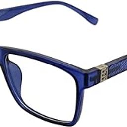 OKU 1 Blue Cut Computer Glasses | Zero Power Anti Glare, Lightweight & Blocks Harmful Rays | UV Protection Specs Computer/Tablet/Laptop/Mobile/TV Men & Women (8006 Blue)-image-56