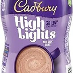 Cadburys High lights Milk Chocolate Drink, 38 Kcal Per 100ml, Low Sugar Hot Beverage 180g (From UK)-image-50