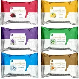 Radiant Glow Facial Wipes for Women's - 25 Pulls (each), Pack of 6-29