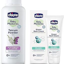 Chicco Diaper rash cream 100 ml with Talcum Powder 150g-image-31