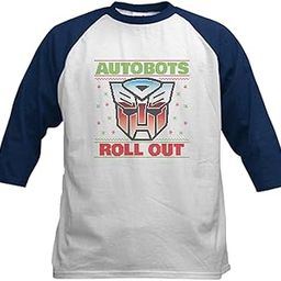 CafePress Transformers Autobots Roll Out Kids Baseball Tee Kids Cotton Baseball Jersey, 3/4 Raglan Sleeve Shirt-image-29