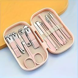 Seenoz Professional 14-In-1 Nail Clipper Tool Set, Manicure Kit with Travel Case, Nail Care Tools for Men & Women, Fingernail & Toenail Clippers, Nail Art Set for Home & Travel (Pack of 1, Pink)-picture-20