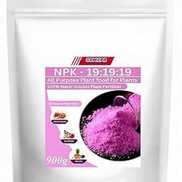 Somapa NPK 19:19:19 Water Soluble Fertilizer for All Plants | Balanced Plant Food for Growth, Flowering & Fruiting | Home Garden, Potted Plants & Lawn Care – 900g Pack-image-21