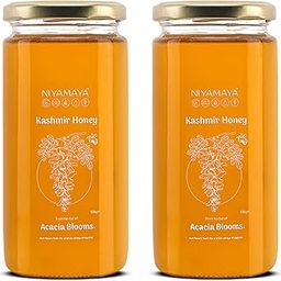 NIYAMAYA Kashmir Acacia Honey (500 gm Pack of 2) | 100% Pure Honey | Original Raw Honey | Unprocessed Natural Kashmiri Shahad | No Sugar No Adulteration-image-24