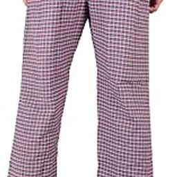 Men Red Checked Sleepwear Pant-6
