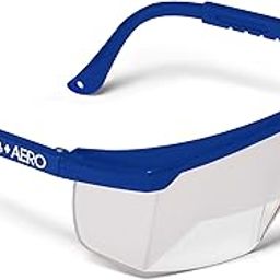 Aviation Flight Training Glasses - IFR Certified View Limiting Device for Pilot Training & Simulation of Instrument Meteorological Conditions - Frosted Adjustable Polycarbonate Frames (Blue)-picture-14