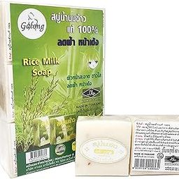 HANI PO™ Galong Rice Milk Natural Soap Facial & Body Cleansing - 60g Pack of 2 thailandBeauty soap for women | girls, bathing soap for women | men, Soap for girls, soap for women, imported white soap, Natural made soap for gitrls | women-image-23