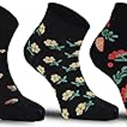 Women Cotton Ankle Length Thumb Socks Pack of 5 Pairs, Free Size, Multicolored, Summer and Winter Wear Socks for Women-image-78