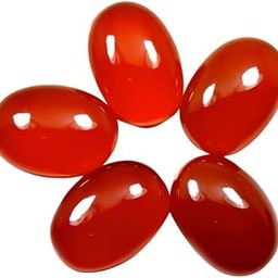 Natural Red Onyx at Wholesale Lot (Rs 30/Carat) Fine Quality Oval Shape हकीक Loose Gemstone for Reselling Astrologers Jewellers Crystal Healing Singh Rashi Leo Zodiac Sign-image-8