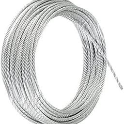 Meltec Galvanised Steel Wire Rope 8MM Thickness for Hoisting, Hanging Stage Lights, Cable Railing, Gym Rope, Car Towing, Hanging Photos, Marine, Aircraft (20 Mtrs)-picture-25