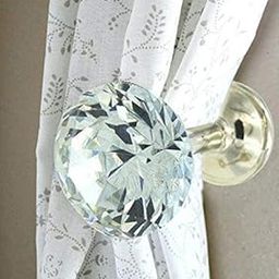 UNIQUELLA Classic Crystal Curtain Hold Backs, 2 Pcs Wall Mounted Dia Home Office Decoration for Living Room Bedroom & Home Curtains-image-50