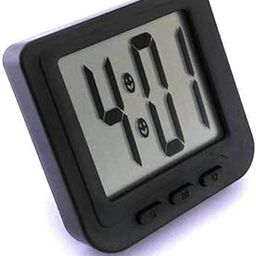 Royals Plastic Office Desk Clock (Digital Clock 1826), Black Plastic Digital Magnet Led Date and Time Clock with Flexible Back Stand-image-8